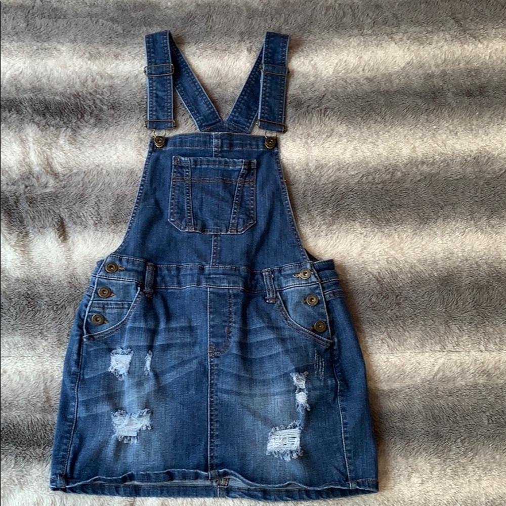 Denim Overall Dress